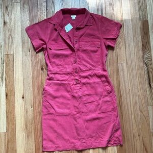 J.Crew button up dress with pockets with tags